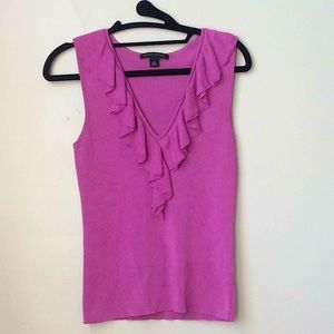 Banana republic purple stretchy sleeveless blouse